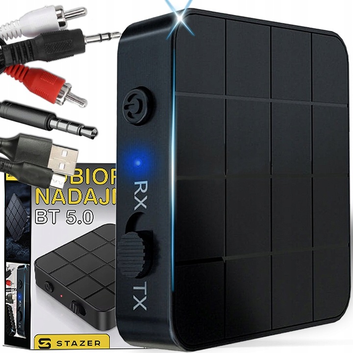 ADAPTER TRANSMITER BLUETOOTH ODBIORNIK NADAJNIK BT 5.0 AUX RCA MINI