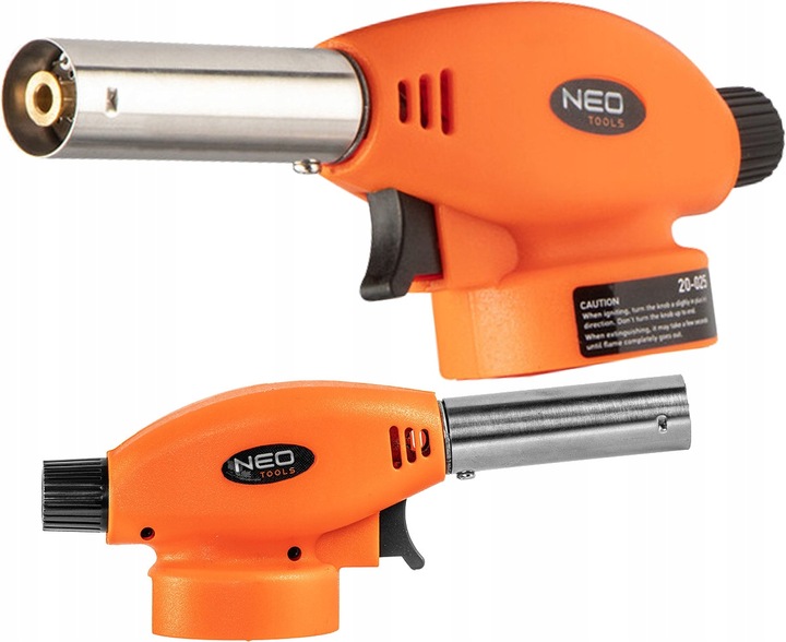 NEO PALNIK GAZOWY NAKRĘCANY DO LUTOWANIA Z ZAPŁONEM PIEZO 1,3 KW 20-025