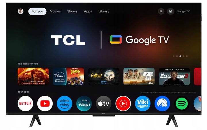 Telewizor TCL 50P7K QLED, Google TV Dolby Vision Dolby Atmos