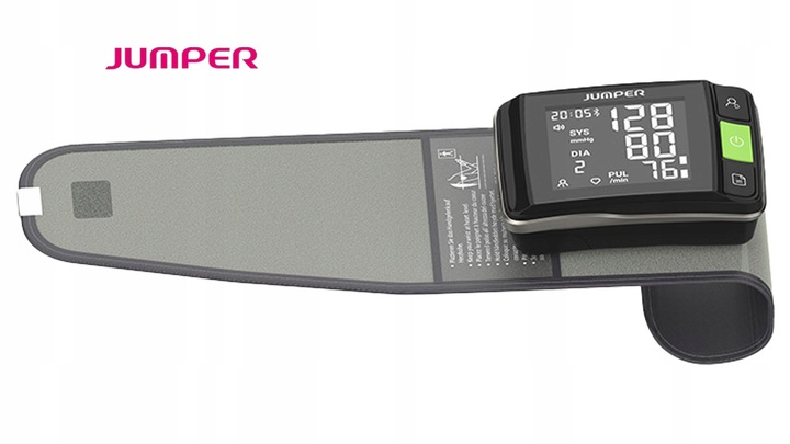 MEDYCZNY Ciśnieniomierz NADGARSTKOWY Jumper HWA11 MÓWI PO POLSKU Aplikacja