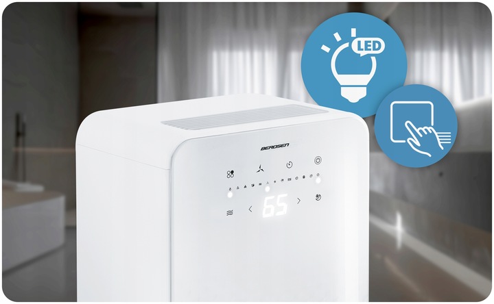 Osuszacz powietrza pochłaniacz wilgoci 12l/24h BERDSEN higrostat timer