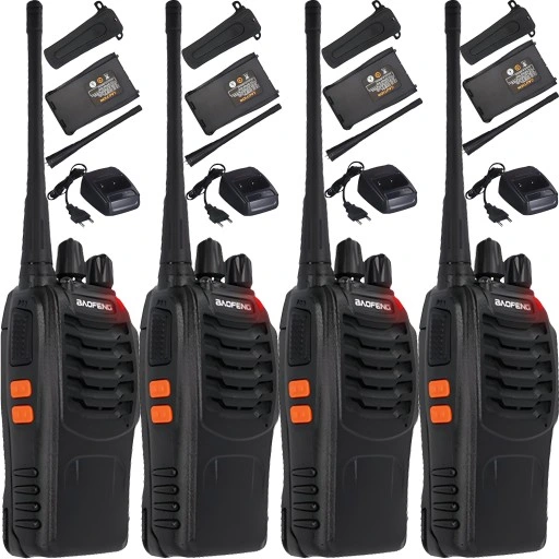 4X WALKIE TALKIE KRÓTKOFALÓWKI BAOFENG BF888S PMR