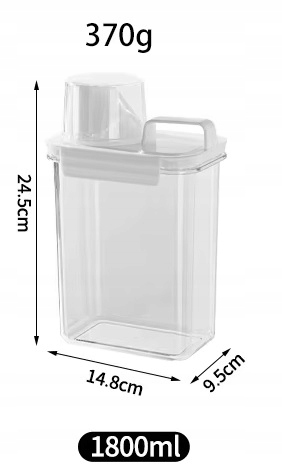 POJEMNIK ORGANIZER DOZOWNIK Z MIARKĄ NA PROSZEK PŁYN DO PRANIA