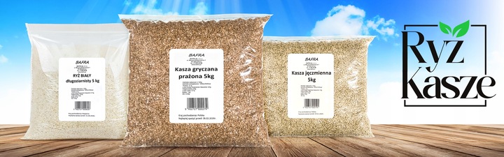 KASZA GRYCZANA PALONA PRAŻONA 5kg 5000g Polska BAFRA