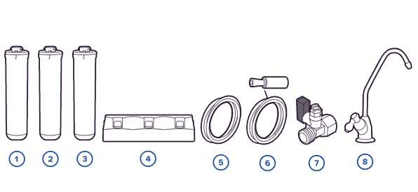 Filtr wody pitnej Aquaphor Kryształ A kran zestaw