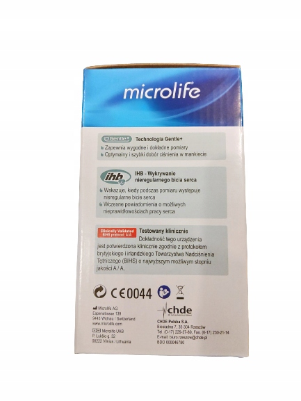 CIŚNIENIOMIERZ NARAMIENNY APARAT DO MIERZENIA CIŚNIENIA ARYTMIA MICROLIFE