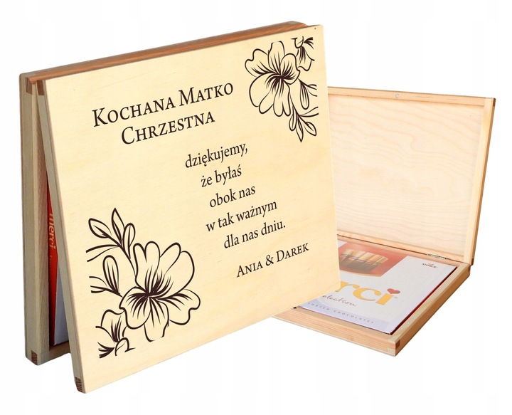 PODZIĘKOWANIE DLA RODZICÓW CHRZESTNYCH NA ŚLUB WESELE Z GRAWEREM IMIONA