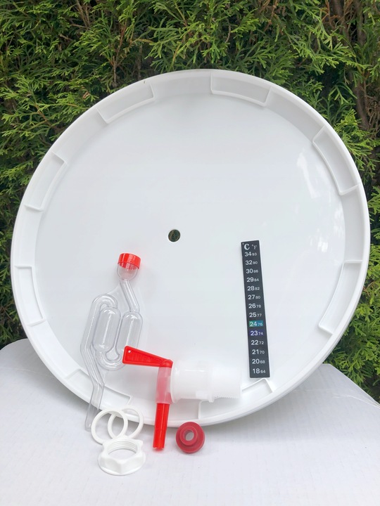 Wiadro pojemnik fermentacyjny Fine Spirit 33L + ZESTAW do fermentacji