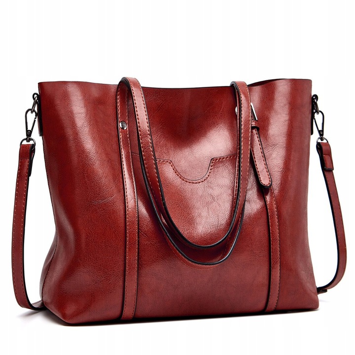 POJEMNA SKÓRZANA TORBA DAMSKA MIEJSKA TOREBKA Koanni