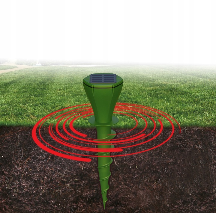 ODSTRASZACZ NA KRETY NORNICE WĘŻE ODSTRASZACZ KRETÓW NORNIC SOLARNY (2