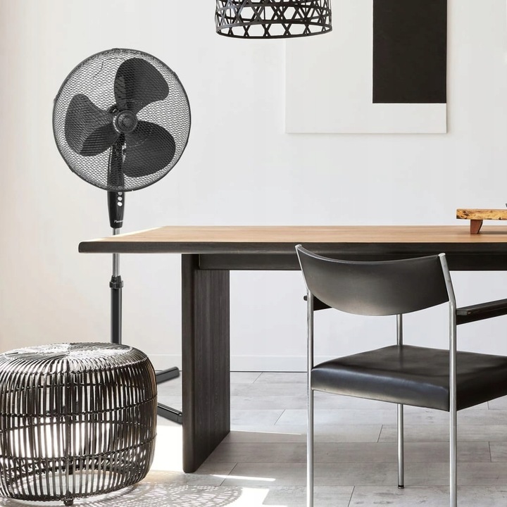 WIATRAK WENTYLATOR PODŁOGOWY 45cm 45W + PILOT