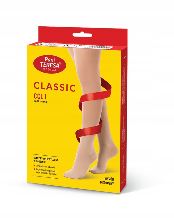 PANI TERESA POŃCZOCHY UCISKOWE CCL1 NA ŻYLAKI 1 STOPNIA PALCE ODKRYTE M