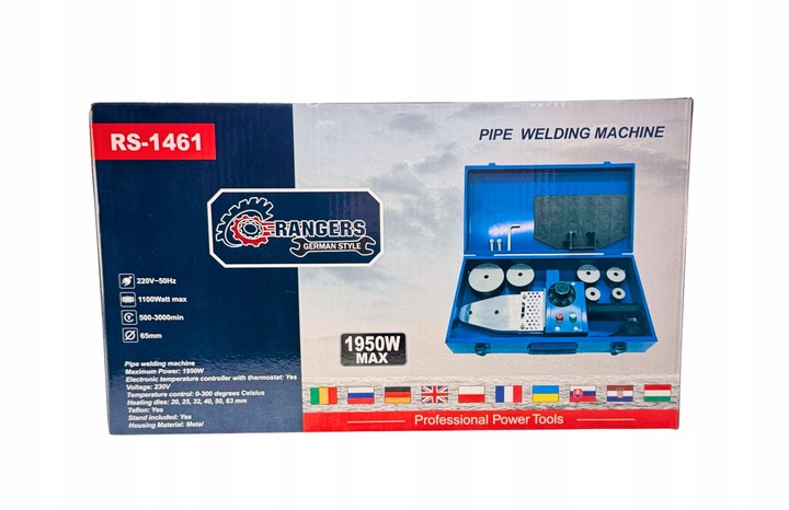 ZGRZEWARKA DO ZGRZEWANIA RUR 1950W PP PCV MOCNA 6 MATRYC