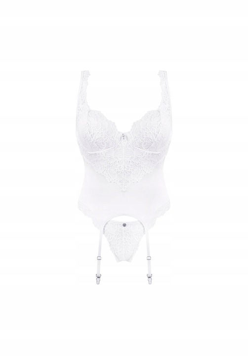 Bielizna-Amor Blanco gorset i stringi biały L/XL