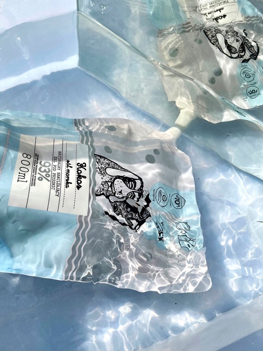 YOPE Refill nawilżajacego żelu pod prysznic Kokos i Sól Morska 800ml