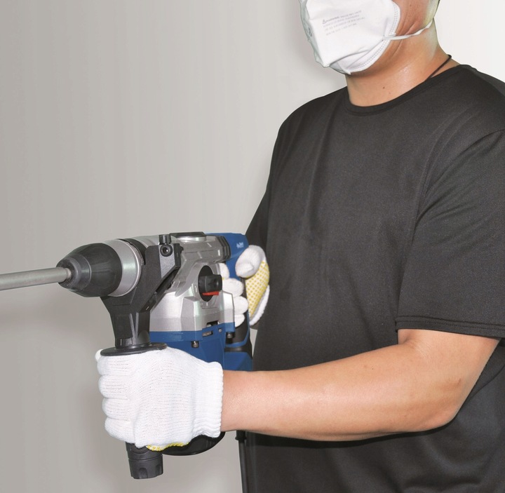 Lekki Młot Udarowy Wyburzeniowy SDS PLUS 2 Dłuta 5J 1,3kW SCHEPPACH