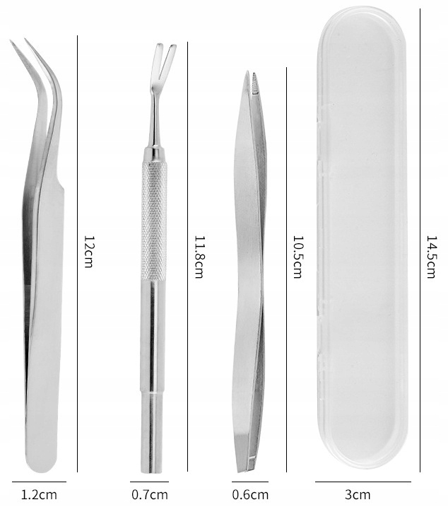 SZCZYPCE PĘSETA DO USUWANIA WYCIĄGANIA KLESZCZY DLA PSA KOTA LUDZI ZESTAW