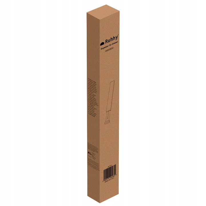 Organizer do szuflady, regulowany separator, przegroda bambusowa - 4