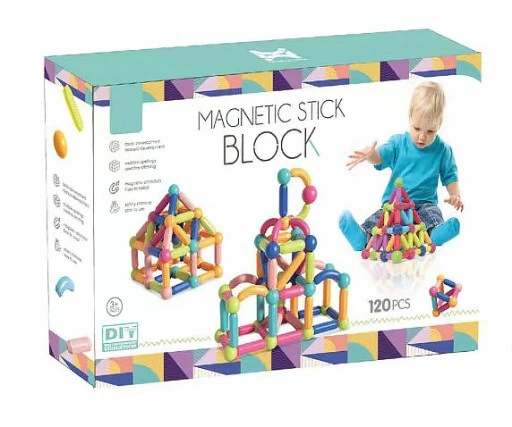 KLOCKI MAGNETYCZNE EDUKACYJNE MAGNETIC STICKS XXL