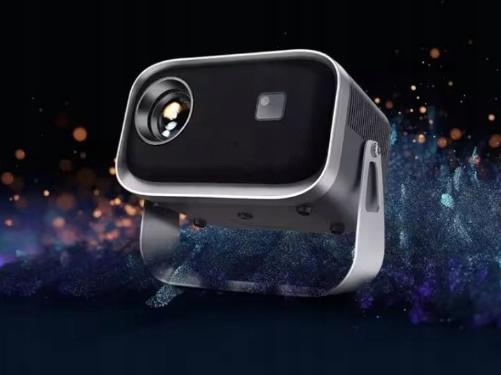 PROJEKTOR PRZENOŚNY RZUTNIK WIFI FULL HD 6000 LM ANDROID TV OBROTOWY