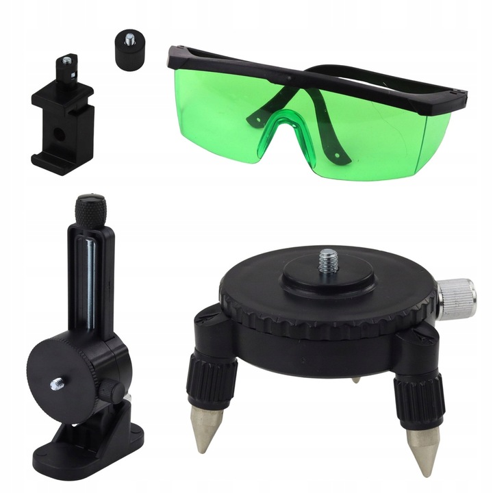 POZIOMNICA LASEROWA POZIOMICA 4D 16 LINII KRZYŻOWA 360 LASER STOJAK