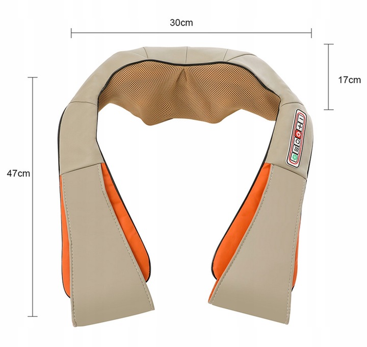 MASAŻER DO KARKU SZYI PLECÓW KRĘGOSŁUPA NÓG PAS MASUJĄCY SHIATSU KARK