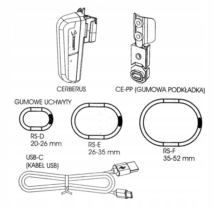 Lampka rowerowa tylna MOON CERBERUS 150lm
