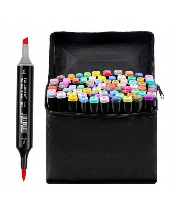 TABLET GRAFICZNY - ROZMIAR A4 + ZAKREŚLACZE DWUSTRONNE 80 szt DO SZKOŁY