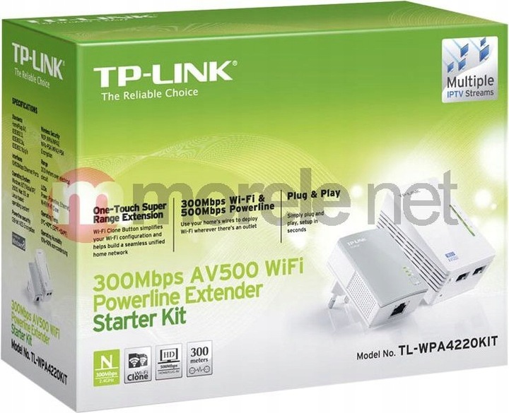 Adapter powerline TPLink TLWPA4220 Starter Kit