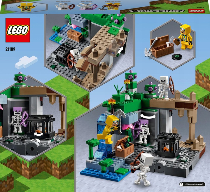LEGO Minecraft Loch szkieletów 21189