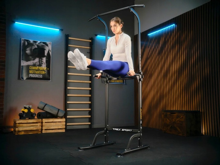 Poręcze do ćwiczeń dipów drążek do podciągania regulowany Trex Sport