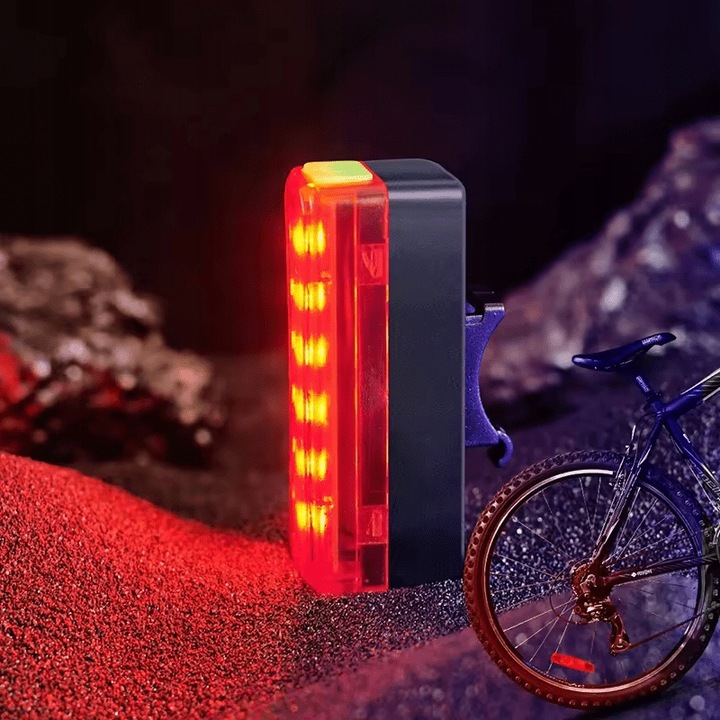 LAMPKA ROWEROWA PRZÓD I TYŁ ULTRA MOCNA AKUMULATOROWA ŁAD USB ZESTAW METAL