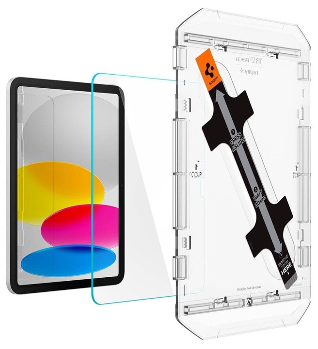 Szkło hartowane SPIGEN Glas.TR EZ Fit do Apple iPad 10.9 2022 + ramka
