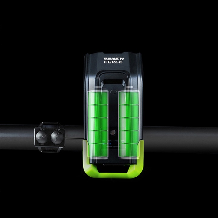 MOCNA Lampka Rowerowa Światło PRZÓD TYŁ na rower licznik rowerowy DZWONEK