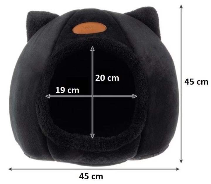 DUŻY DOMEK DLA KOTA KOTÓW WYGODNE LEGOWISKO BUDKA MIĘKKIE POSŁANIE XL