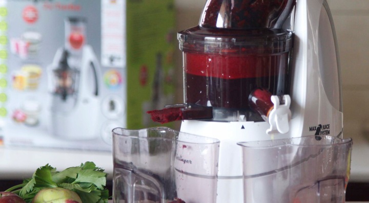 Wyciskarka wolnoobrotowa Berlinger 800W mocna sokowirówka 3 sita duży