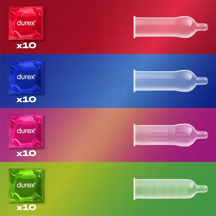Durex SURPRISE ME zestaw prezerwatyw mix 40szt