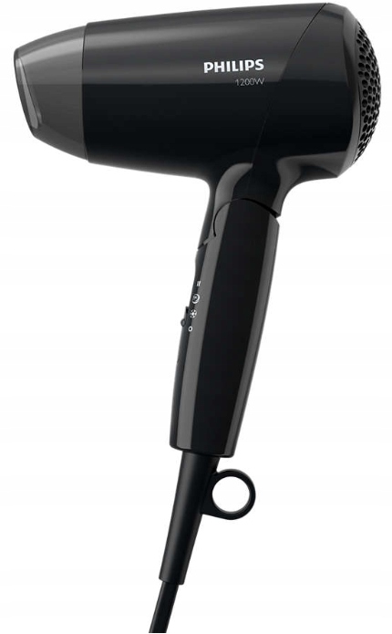 SUSZARKA DO WŁOSÓW PHILIPS MAŁA KOMPAKTOWA SKŁADANA PODRÓŻNA Z NASADKĄ