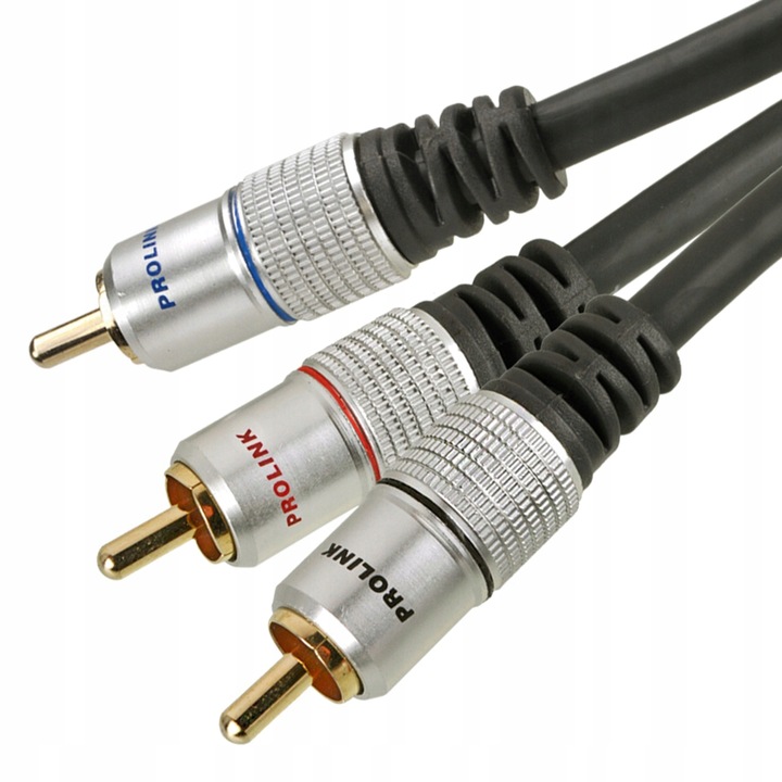 KABEL 1RCA - 2RCA TYPU Y PROLINK EXCLUSIVE TCV3610 OFC POZŁACANY 3m