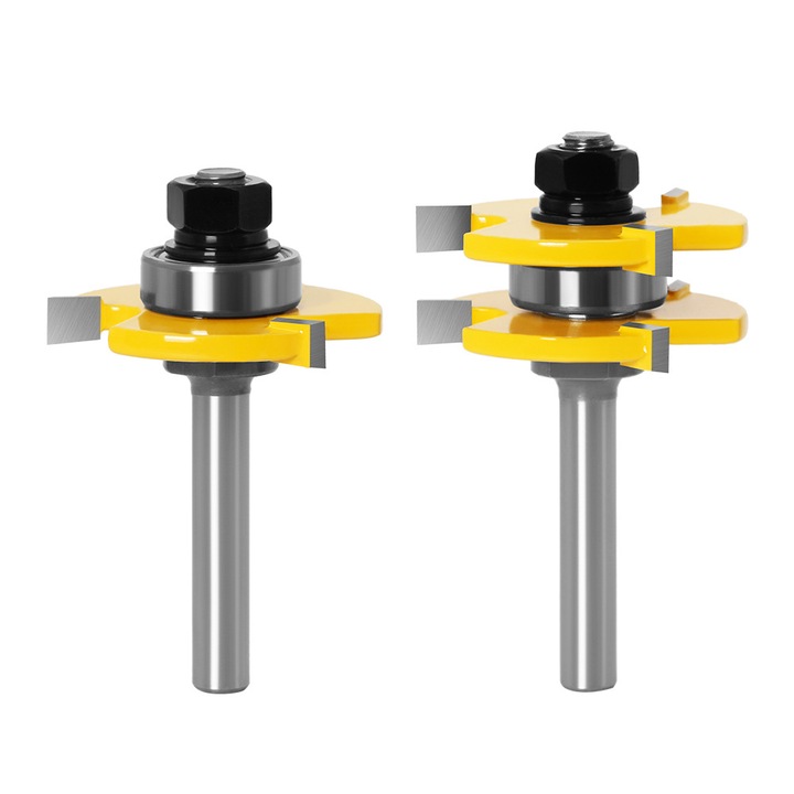 Zestaw rowków i piór i wpustów frezów do drewna 8mm