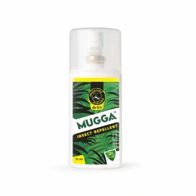 Mugga Spray 9,5% DEET 75 ml na Komary Kleszcze Moskity Preparat dla Dzieci