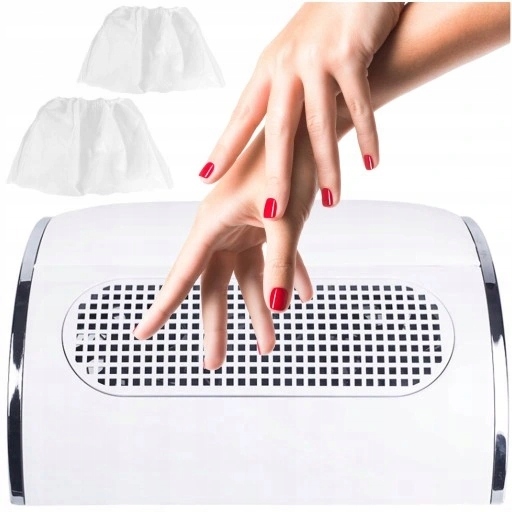 POCHŁANIACZ PYŁU do paznokci na worki mocny 80W 2 wiatraki Momo Basic 383