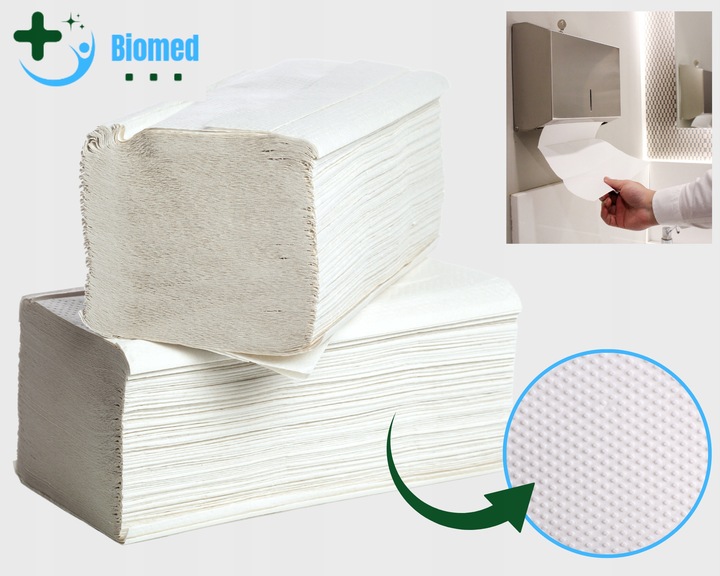 Ręcznik Papierowy ZZ Bio BIAŁY 25g GRUBY MAKULATURA 1w 25X20 10x200 2000SZT