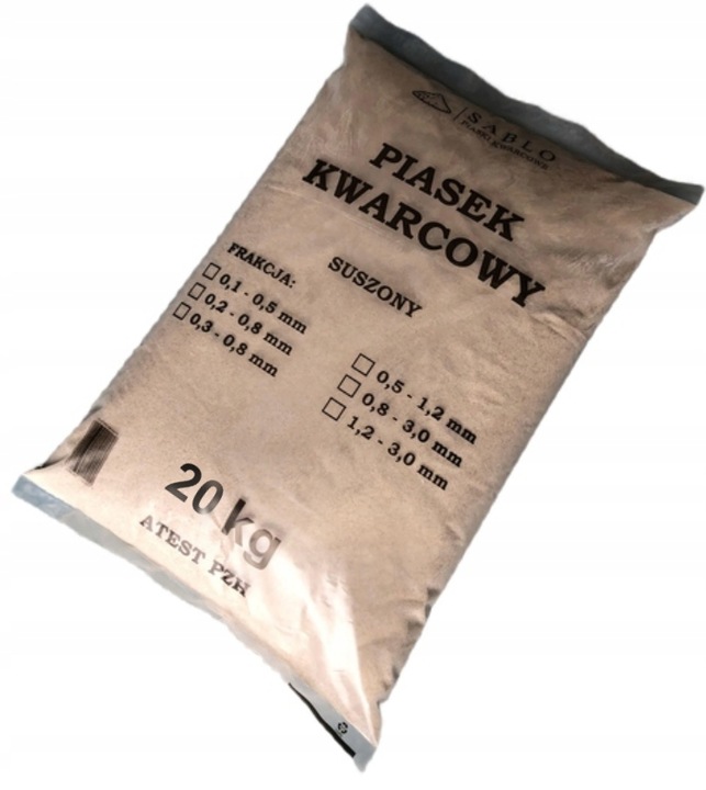 PIASEK PIASKOWANIA KWARCOWY ŚCIERNIWO MYJKA 20kg