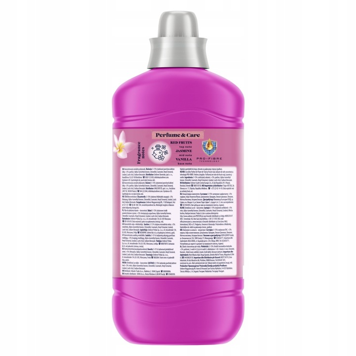 Coccolino Płyn do płukania tkanin ubrań Perfume&Care MIX 4x1275 ml