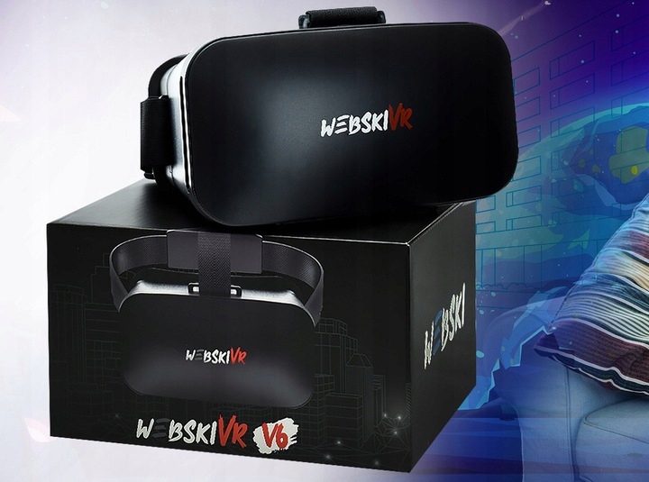 Gogle Webski Virtual Reality V6 + Kontroler BT