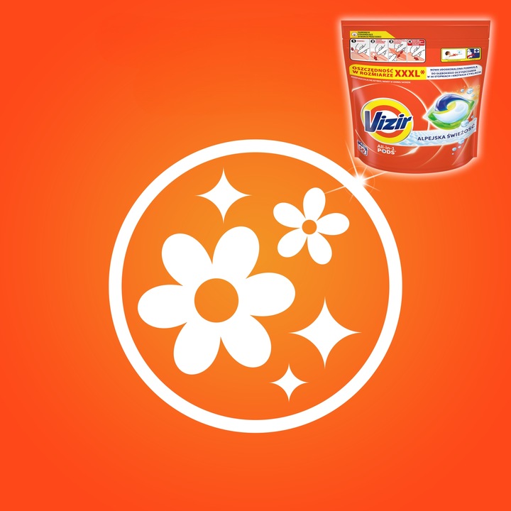 Vizir Alpine Fresh PODS Kapsułki do prania 3x50 prań