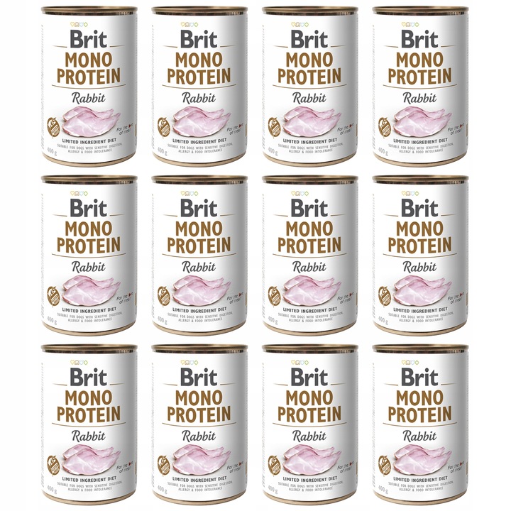 Brit Mono Protein Rabbit Mokra Karma dla Psa Królik 12x400g