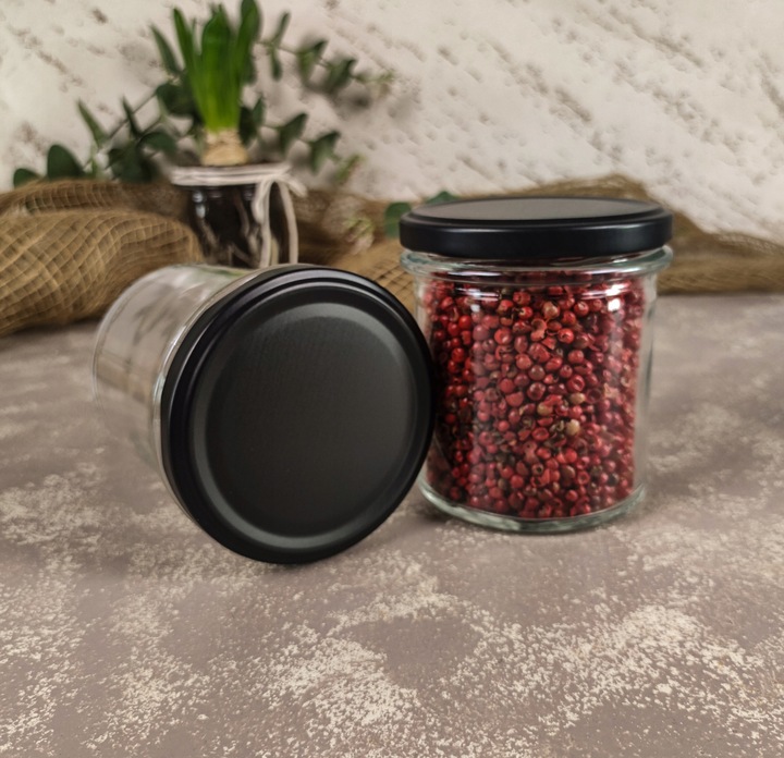 20x SŁOIK NA PRZETWORY 350 ML Słoik Szklany Na Miód Pojemnik Na Dżem