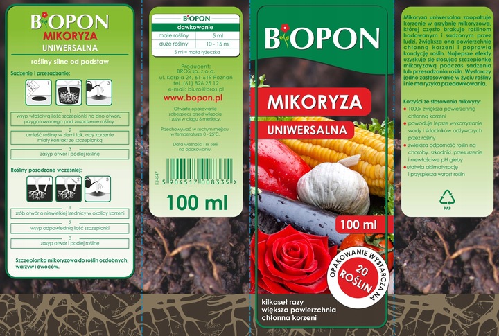 BOPON Mikoryza uniwersalna Biopon 100 ml